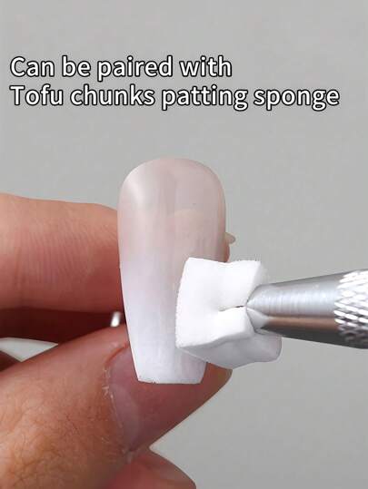 مجموعة 1 مشبك إسفنجة للأظافر و50 إسفنجة للتطبيق، مشبك إسفنجة ذهبي وفضي، أداة إسفنجية لالتقاط طلاء الأظافر ومستحضرات التجميل وإزالة الأوساخ، أدوات مانيكير، أدوات صالون الأظافر 101/102 قطعة