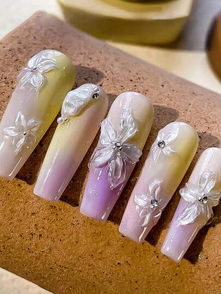 Beautizon Nailartlab 1 قالب فني ثلاثي الأبعاد للأظافر مزخرف بزهور، قالب سيليكون مزخرف بزهور للطباعة الفنية على الأظافر DIY، أدوات الأظافر، منتجات أظافر قابلة للارتداء لصالون الأظافر