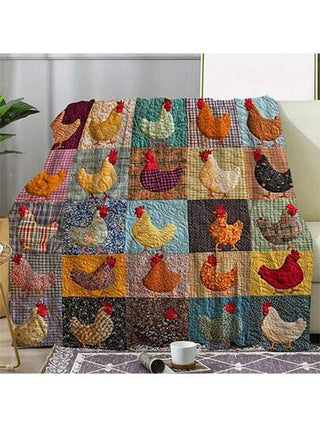 بطانية ملونة بطبعة فراخ الفصوص ، قطعة واحدة دافئة ناعمة مريحة مناسبة للأريكة والسرير والسيارة والمكتب والتخييم والسفر، هدية مناسبة لجميع المناسبات