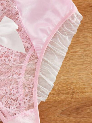 FairyFlirt بذلة سيدات مثيرة مع فيونكة وذيل مكرمل
