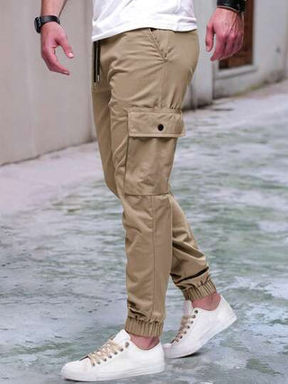 Manfinity Homme بنطلون جوجر خدمي متقدم لرجال الشارع