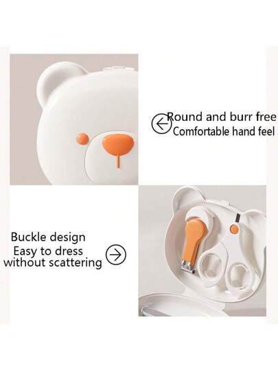 5 قطع مجموعة مقص أظافر للأطفال الرضع، قاطع أظافر حديثي الولادة آمن، مقاطع أظافر وملف أظافر للأطفال