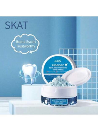 50 جرام مسحوق تبييض الأسنان باللؤلؤ - إزالة فعالة للبقع، تنظيف عميق للرواسب، نفس طويل المدى، لثة صحية، تبييض طبيعي دون إتلاف طبقة المين، وداعا لرائحة الفم الكريهة والأسنان الصفراء