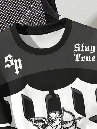 مجموعة اختيار الأطفال، أساسيات يومية، أطفال سعداء، ألوان باستيلية للأطفال، بايكركور، رحلة عائلية، أيام سعيدة، أحب أمي، أحب أبي، منزل جميل، أطفال رائعون، بلوزة كاجوال أساسية قصيرة الأكمام دائرية الرقبة للأولاد المراهقين، مناسبة للصيف