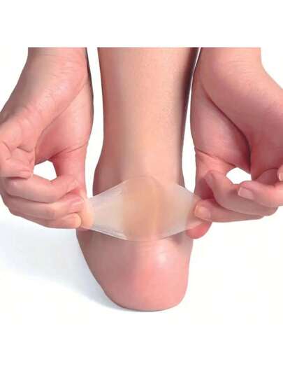 10 قطع من الوسادات الجيلاتينية المضادة للماء - وسائد ضمادات السيليكون للكعوب والأصابع والأصابع، حماية متعددة الأغراض ورقيقة للغاية لإصابات القدم ومنع الكدمات