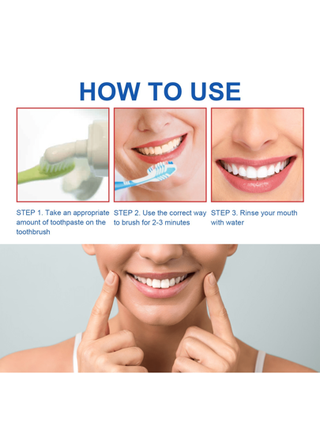 معجون أسنان 120 جرام مبيض مع بروبيوتيك، تنظيف فموي، يزيل الرائحة الكريهة والبقع، معجون أسنان مبيض وعناية باللثة