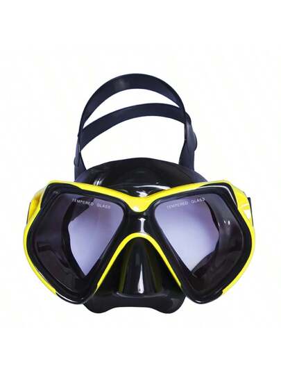 نظارات سباحة كبيرة الحجم للكبار، قناع غطس مضاد للضباب ونظارات الغوص، قناع غطس من البي في سي ، نظارات واقية