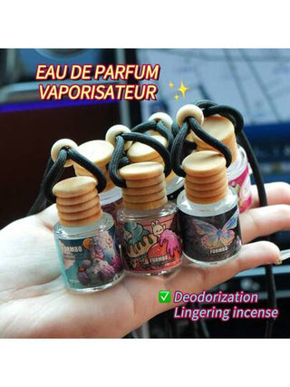 قطعة واحدة معطر هواء السيارة 8 مل، معطر هواء صلب طويل الأمد يمكن تعليقه، عطرياتي، بتصاميم جميلة ورقيقة مناسبة للنساء، عطر فريد من نوعه، بنكهة آيس كريم،رائحة زهور طبيعية، مناسب للسفر والاستخدام اليومي داخل وخارج المنزل، لتعطير والحفاظ على رائحة...
