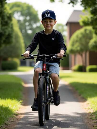 قبعة راية أحرف A-Z مطبوعة للأطفال، قبعة شمس صلبة للأولاد والبنات، قبعة للأطفال قابلة للتعديل بشكل هيب هوب، قطعة واحدة