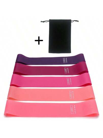 1/2/3/4/5 قطعة أشرطة لياقة مرنة لمقاومة التدريبات، أشرطة تمارين رياضية من اللاتكس، معدات صالة الألعاب الرياضية، مناسبة لبناء العضلات والبيلاتس واليوغا وتمارين اللياقة البدنية (5 مستويات مقاومة)