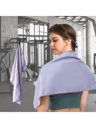 مناشف رياضية ذات جودة عالية، سريعة الجفاف وماصة للعرق في أكياس أسطوانية، مناشف سفر بحزام محمول، ماصة للماء وسريعة الجفاف للرياضة في الهواء الطلق، مناسبة للجيم واللياقة البدنية والسباحة والتخييم في الهواء الطلق، مناشف شاطئية ماصة للعرق