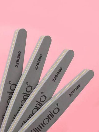 4 قطع من أدوات تنعيم الأظافر الرمادية ذات الوجهين من كليمونلا، ملفات أظافر إسفنجية، أدوات مانيكير احترافية للأظافر الأكريليكية، أفضل رعاية للأظافر الطبيعية