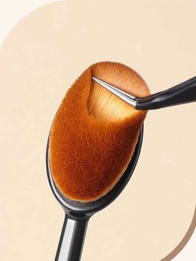 فرشاة تزيين الأظافر سوداء اللون، مجموعة فرش متعددة الوظائف تشمل فرشاة تنظيف، فرشاة لبودرة المرآة، فرشاة للغبار، فرشاة كونسيلر، قابلة للطي وسهلة الحمل