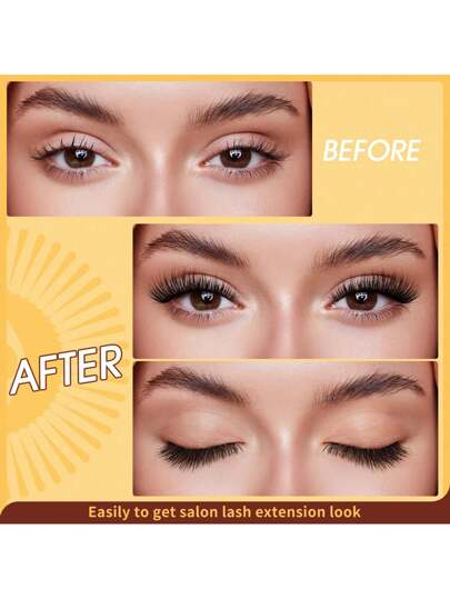 زوج واحد/مجموعة من رموش مغناطيسية منحنية زائفة من طقم CC مع ملقط احترافي، قابلة لإعادة الاستخدام، بدون حاجة لصق، مثالية للأشخاص الكسولين، مزين بتصميم كرتوني طبيعي، مجموعة رموش زائفة مجسمة ثلاثية الأبعاد لارتداء يومي، العمل، الدراسة، السفر، الحفلات،...