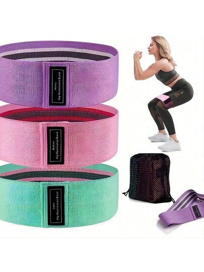 قطعة واحدة من أشرطة المقاومة للتمارين اليوغا، تستخدم لتمارين الفخذ والركبة والذراع، تدريب بدون رفع أوزان، انطلاق مرن سريع