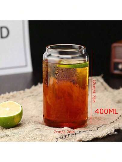 قطعة واحدة قارورة زجاجية مع قش، أكواب زجاجية مع قش - أكواب شرب قابلة لإعادة الاستخدام ذات فتحة واسعة، أكواب قهوة مثلجة مع لوازم مدرسية