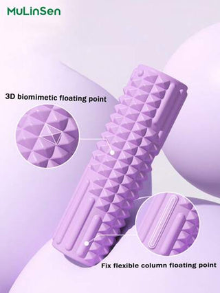 mulinsen رول يوجا جديد من الرغوة للنساء، جهاز تدليك السيقان سريع التخسيس، رول رغوة براس أسنان الذئب، أداة تدليك بقوالب الرغوة لياقة بدنية