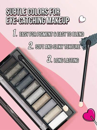 Misslyn طقم مكياج مستحضرات ظلال عيون وآيلاينر 3 قطع من ماركة MISSLYN ، ظلال عيون أساسية ضرورية بألوان العراة ذات قوام مطفي ولماع متعدد الظلال، ثابتة ومتناسقة في المزج ، ألوان طبيعية ، آيلاينر سائل دقيق لون أسود ثابت ، قلم سائل سهل التطبيق بدون تقطع