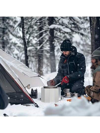 1 قطعة واقي رياح للمواقد الخارجية للتخييم، من سبيكة الألومنيوم الخفيفة قابل للطي مع حقيبة تخزين، واقي رياح محمول للمواقد الخارجية والمواقد العاملة بالبيوتان، لوازم التخييم