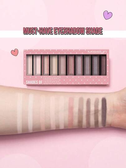 Misslyn مجموعة مستلزمات المكياج من مسلين 3 قطع: ظلال عيون و آيلاينر. ظلال عيون من درجات النيود الصباغية المطفية واللامعة، دائمة , قابلة للدمج. ألوان طبيعية. آيلاينر سائل دقيق الملمس، قلم سائل سهل التطبيق بلا انقطاع