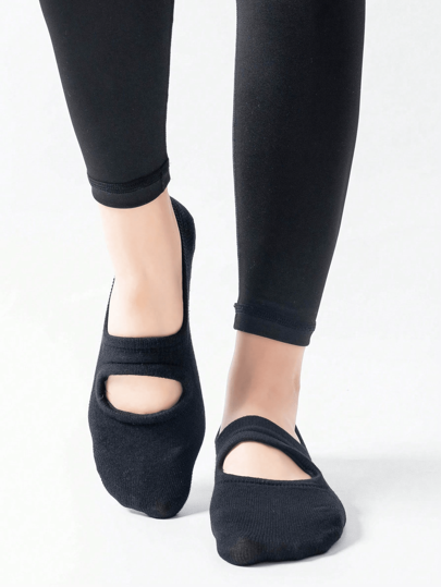 3 أزواج من الجوارب النسائية بدون ظهر وأصابع مستديرة، مضادة للانزلاق لرقص وبيلاتس وتمارين اللياقة البدنية والتدريب الرياضي