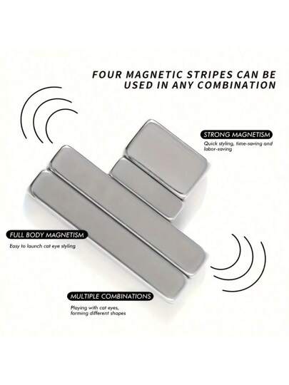 أدوات تشكيل أظافر شكل العين القطط، أنماط محبوبة لأذن الأرنب والدب مطوية مع عصي مغناطيسية للأظافر، طقم قالب العين القطط، اكسسوارات صالونات التجميل للمناكير النسائي، أدوات زخرفة الأظافر