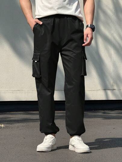 قطعة واحدة بناطيل منفعة رياضية كاجوال للأولاد والمراهقين مع جيوب كبيرة