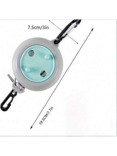 قطعة واحدة حبل حمالة ملابس قابل للسحب بطول 32 قدم، حبل تجفيف محمول للاستخدام في الرحلات والكشافة والصيد، حبل لتعليق الغسيل