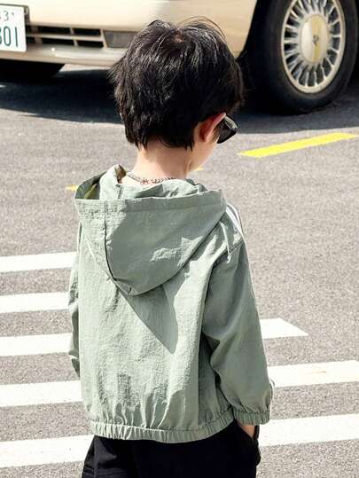 مجموعة من 2 قطعة معطف وبلوفر كاجوال للأولاد، متعددة الاستخدامات، ناعمة، مريحة ، مناسبة للربيع/الصيف، لليومي، الرياضة، الخروجات، المدرسة، الحفلات، العطلات، التصوير