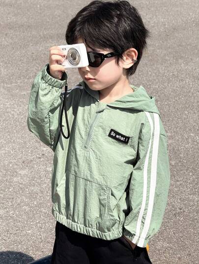 مجموعة من 2 قطعة معطف وبلوفر كاجوال للأولاد، متعددة الاستخدامات، ناعمة، مريحة ، مناسبة للربيع/الصيف، لليومي، الرياضة، الخروجات، المدرسة، الحفلات، العطلات، التصوير