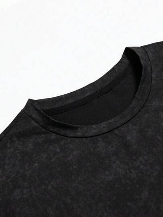 Manfinity Sport Corelite قميص رياضي كاجوال للرجال مغسول بطبعة ألوان متباينة