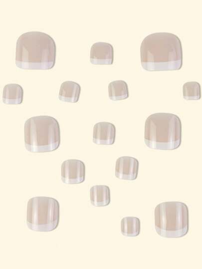 ارتقي بأسلوبك مع مجموعة 24 قطعة من أظافر اللوك الكاذبة ذات الأصابع المربعة القصيرة باللون الوردي المصدفي، مع تصميمات فرنسية أنيقة وبسيطة وجميلة وحديثة. يسهل إزالتها باستخدام لاصق الأظافر المرفق، مناسبة للعطلات والحفلات والسهرات والاستخدام اليومي