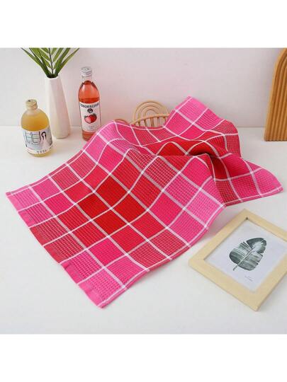 4 قطع من المناشف المطبخية الكبيرة، مناشف مطبخ قطنية فائقة الامتصاص، مناديل ملونة للطاولات الشاي/البار، تستخدم لتنظيف وتجفيف أدوات المائدة والأغراض المنزلية