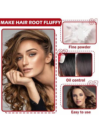 2 قطعة بودرة تنظيم الزيوت، بودرة تصفيف الشعر بدون غسل للرجال والنساء، محمولة، فعالة وطويلة الأمد، مناسبة لجميع أنواع الشعر