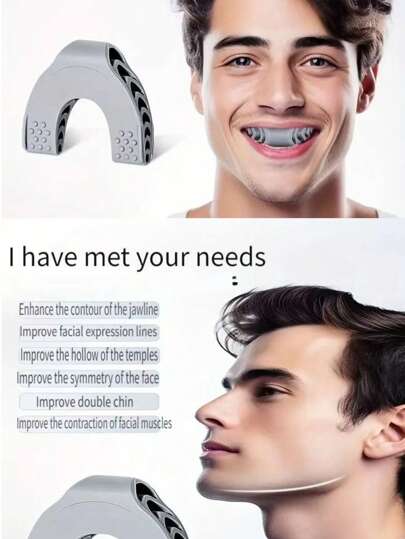 جهاز تمرين الفك مع 3 مستويات من المقاومة - مُمارس السيليكون للرجال والنساء، لتنشيط شد وتقوية عضلات الوجه ، تمرين الفك وتمرين الوجه