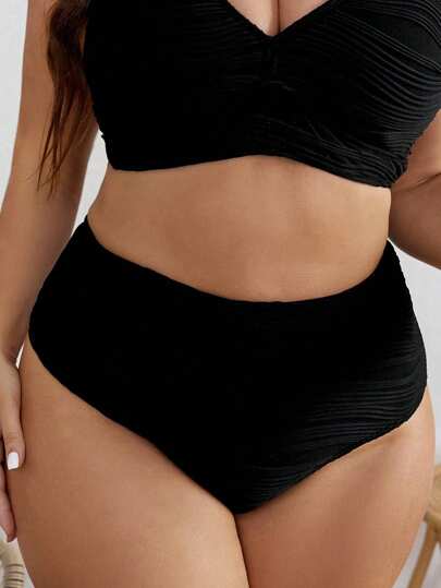 Swim Vcay سروال بيكيني من قماش ناعم ومريح للنساء بالمقاسات الكبيرة، متعدد الاستخدامات للشاطئ والعطلات الصيفية