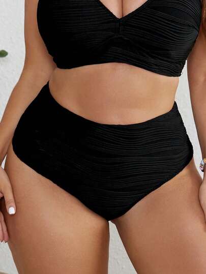 Swim Vcay سروال بيكيني من قماش ناعم ومريح للنساء بالمقاسات الكبيرة، متعدد الاستخدامات للشاطئ والعطلات الصيفية