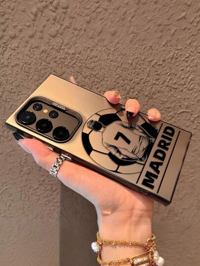 حالة هاتف رقم 7 مدريد متوافقة مع طرازات آيفون 16، 15، 14، 13، 12، 11 برو ماكس، X، XR، XS ماكس، 8 و7 بلس، مع غطاء خلفي مانع للسقوط ومطفأ، متوافقة مع A33(5G)/A32(4G)/A52(5G 4G عالمي)/S20FE/S21FE/A14(4G 5G عالمي)/S23/S23 بلس/S23 أولترا/S23 FE/A55 5G/S24/S24