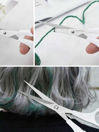 طقم أدوات قص الشعر - مقص، ماكينة تهذيب الفرق، مشط، طقم مقصات حلاقة احترافية، 1 قطعة/ 2 قطع/ 3 قطع