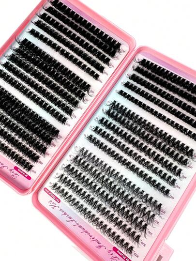 570 عدد مجموعات رموش طرف الأظافر ثلاثية الأبعاد فاخرة، مجموعة رموش طرف الأظافر فاخرة 100د/80د/60د/50د/40د/30د سميكة فردية، رموش طرف الأظافر الصناعية الفاخرة من مكسيك كوول طول 10 مم/11 مم/12 مم/13 مم/14 مم/15 مم/16 مم/17 مم/18 مم