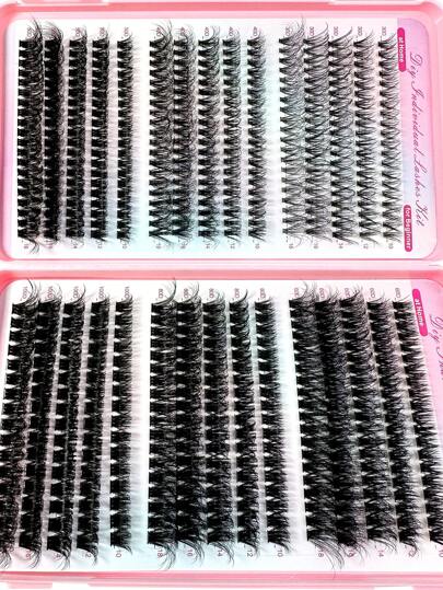 570 عدد مجموعات رموش طرف الأظافر ثلاثية الأبعاد فاخرة، مجموعة رموش طرف الأظافر فاخرة 100د/80د/60د/50د/40د/30د سميكة فردية، رموش طرف الأظافر الصناعية الفاخرة من مكسيك كوول طول 10 مم/11 مم/12 مم/13 مم/14 مم/15 مم/16 مم/17 مم/18 مم