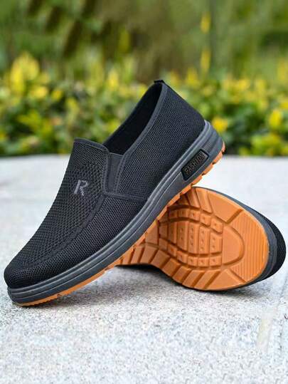 أحذية رجالية، أحذية قماش خفيفة الوزن، مضادة للانزلاق والتآكل، قابلة للتنفس وراحة القدم، مناسبة للرحلات البرية الداخلية والخارجية