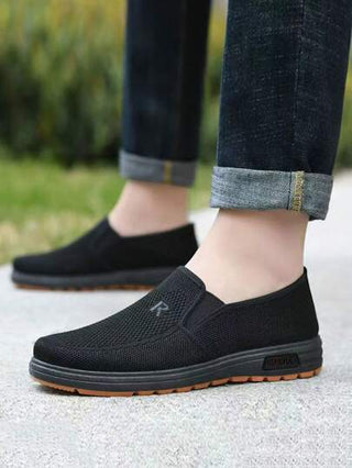 أحذية رجالية، أحذية قماش خفيفة الوزن، مضادة للانزلاق والتآكل، قابلة للتنفس وراحة القدم، مناسبة للرحلات البرية الداخلية والخارجية