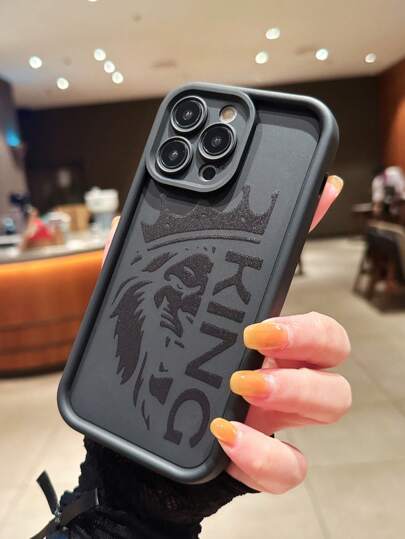 1 قطعة غطاء هاتف واقٍ من الصدمات برسم الأسد رقيق للغاية، كفاف جسم كامل من السيليكون الناعم لهواتف آيفون 16/7/8/11/12/13/14/15/X/XR/Xs/بلس/برو/برو ماكس، تطبيق على 15 برو/15 بلس/15 برو ماكس/ 7 بلس/8 بلس/X/Xs ماكس/XR/11 برو/12 برو/13 برو/14 برو/12 ميني/13 مي