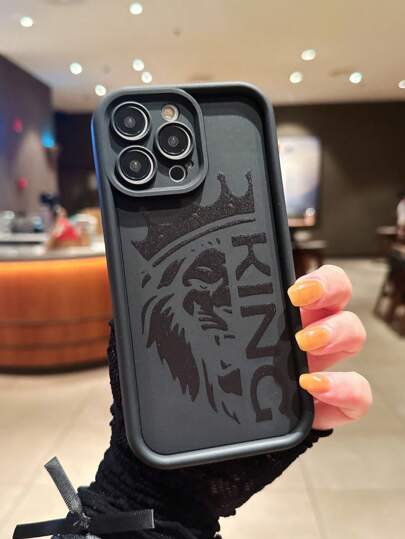 1 قطعة غطاء هاتف واقٍ من الصدمات برسم الأسد رقيق للغاية، كفاف جسم كامل من السيليكون الناعم لهواتف آيفون 16/7/8/11/12/13/14/15/X/XR/Xs/بلس/برو/برو ماكس، تطبيق على 15 برو/15 بلس/15 برو ماكس/ 7 بلس/8 بلس/X/Xs ماكس/XR/11 برو/12 برو/13 برو/14 برو/12 ميني/13 مي