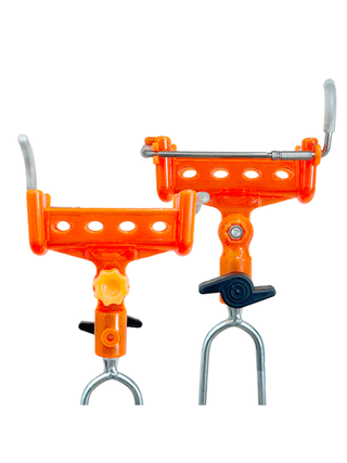 1 قطعة حامل صيد قابل للتعديل 360 درجة + 1 قطعة إطار من الفولاذ المقاوم للصدأ - تصميم قفل ذاتي ، تركيب بالتوصيل