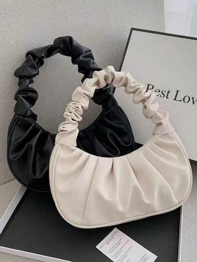 حقيبة يد مطوية عصرية للبنات قطعة واحدة، مناسبة للرحلات اليومية