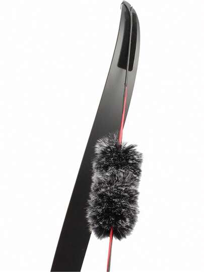 2 قطعة ملحقات صيد الخارجية للقوس والنبل، ماص الصدمات التقليدي للوتر، وملحق ماص صدمات للقوس من شعر الأرنب للاستخدام الخارجي