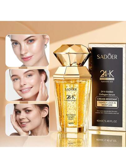 1 قطعة سيروم الكولاجين بلون الذهب عيار 24 قيراط بحجم 40 مل ، جوهر مرطب لتحسين الخطوط الدقيقة، تقليل التجاعيد ، تغذية البشرة ، تباهي خطوط البشرة الدقيقة الجافة. ترطيب ورعاية فاخرة ، شدّ وإملاس التجاعيد ، زيادة مرونة البشرة ، تجعل البشرة ناعمة ،...