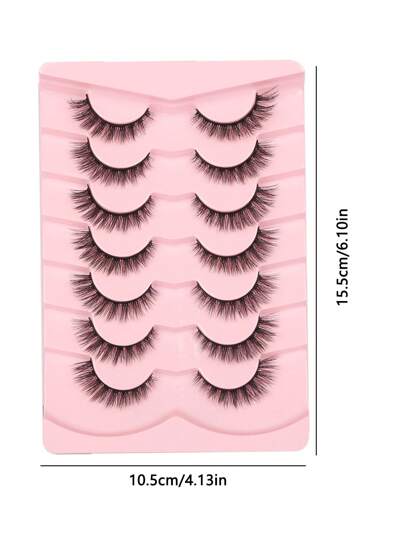 3 زوج من رموش العين الطبيعية من فرو الأرنب الصناعي الناعم، رموش صناعية ذكية، رموش كاملة مناسبة للاستخدام اليومي